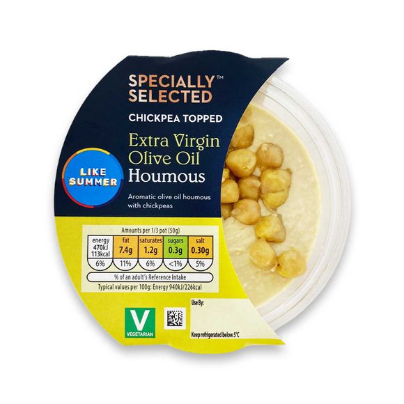 Extra Virgin Olive Oil Houmous 150g Specially Selected Aldi Ie